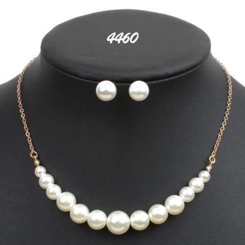 Pearl necklace and earring sets.. Various design choices!