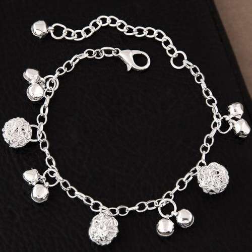 Silver filled charm  bracelet.. ! 2 different designs to choose from