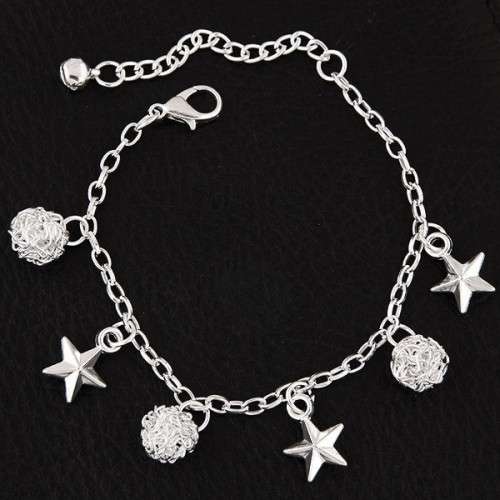 Silver filled charm  bracelet.. ! 2 different designs to choose from
