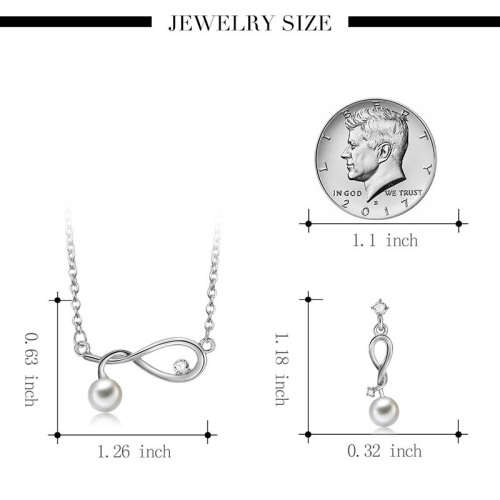 Stunning 3 piece silver and pearl plated set