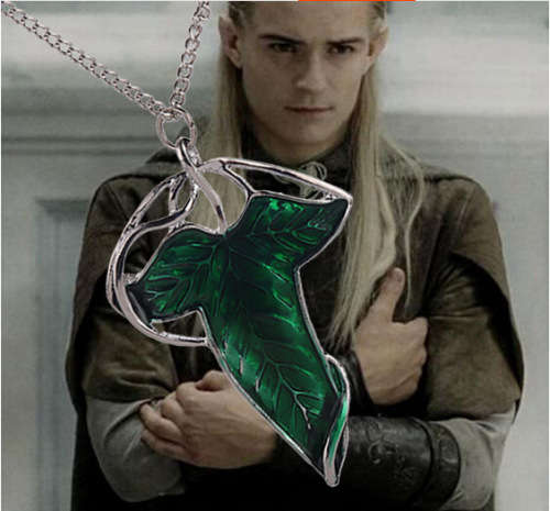 Lord of the rings elven leaf brooch pendant and Free chain!! Just stunning!!