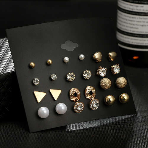 12 piece gold or silver earring set!!