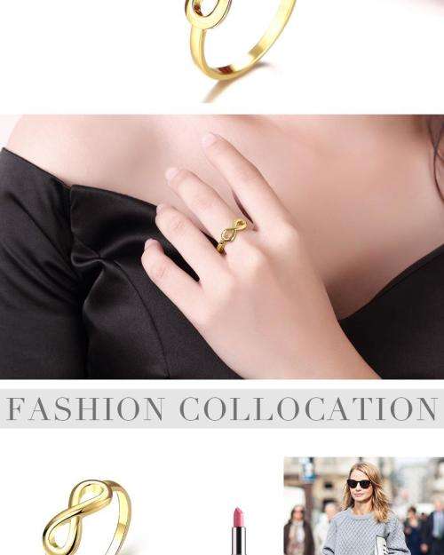Stunning infinity 9ct gold filled ring...