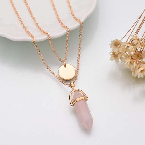 Chakra healing pendant with multi chain and charm..Various stones to choose from.LOWEST SHIPPING