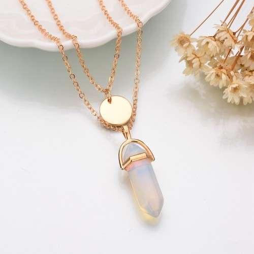 Chakra healing pendant with multi chain and charm..Various stones to choose from.LOWEST SHIPPING