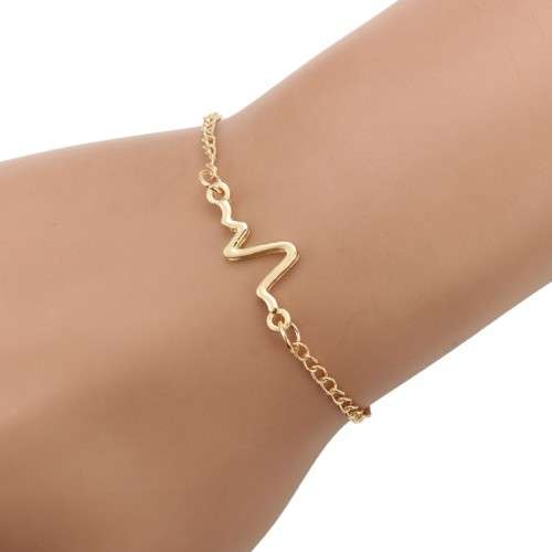 Black or gold heart beat bracelet...