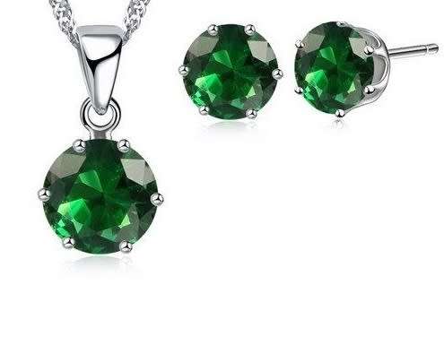 Stunning 3 piece CZ silver filled set.. LOWEST shipping!