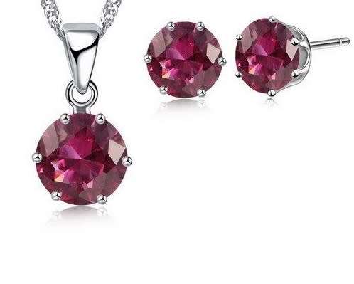 Stunning 3 piece CZ silver filled set.. LOWEST shipping!
