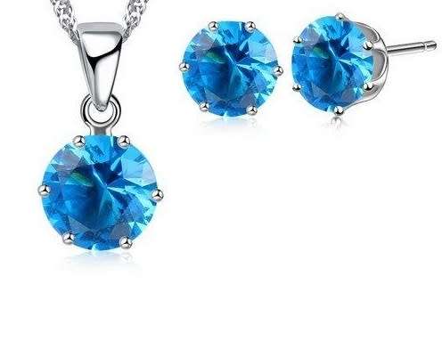 Stunning 3 piece CZ silver filled set.. LOWEST shipping!