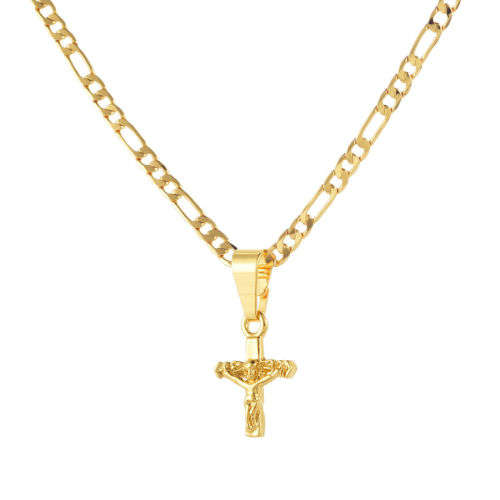 9CT GP cross and figaro chain