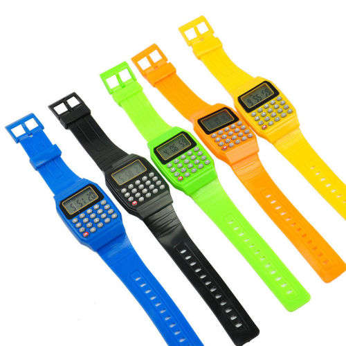 Digital LED watch.. with built in calculator....various colors.. LOWEST SHIPPING