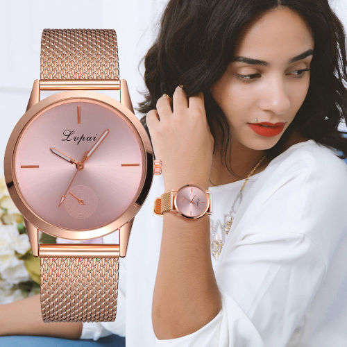 Gold Lupai ladies designer watch.. LOWEST SHIPPING