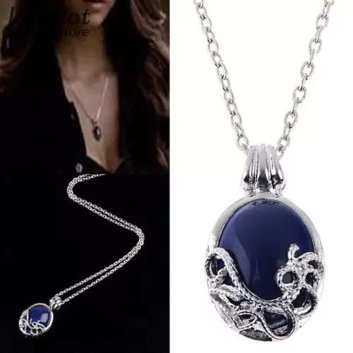 Vampire Diaries elena Gilbert's Anti-sunlight Lapis Lazuli Vintage Necklace- LOWEST SHIPPING