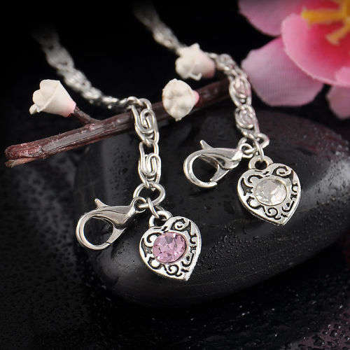 Infinity crystal bracelet in pink or white.. LOWEST SHIPPING