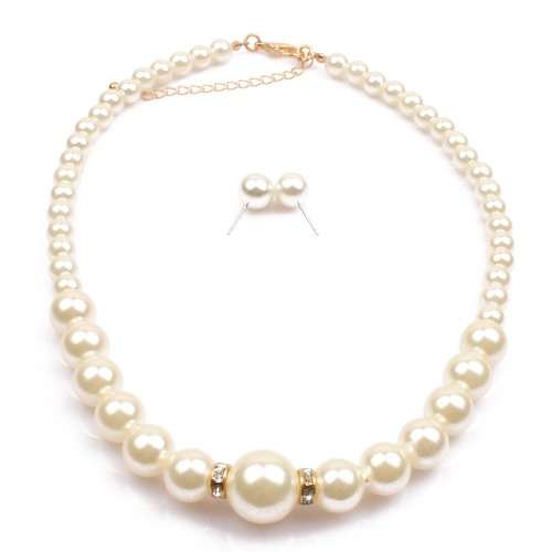 Pearl necklace and earring sets.. lots to choose from. local stock