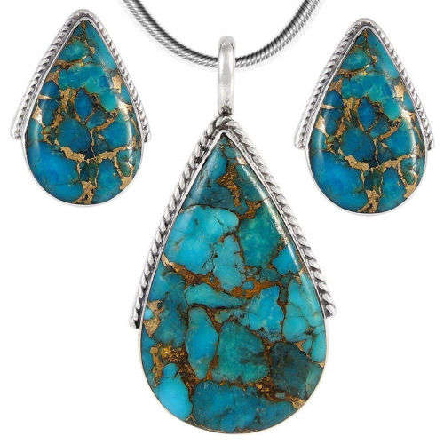 Vintage turquoise earrings - low shipping