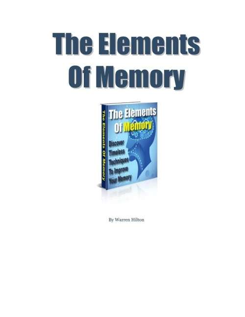 the elememts of memory