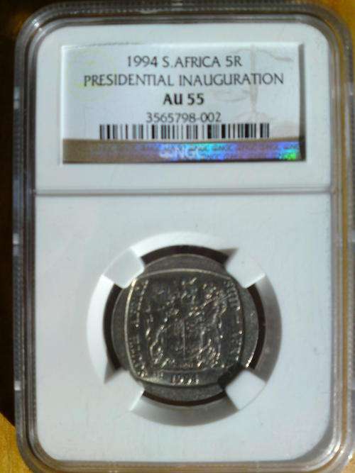 1994 AU55 NGC graded Mandela R5