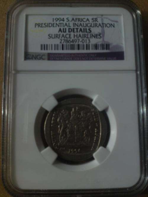 1994 Inauguration NGC graded AU details - Surface hairlines. Vary rarely seen