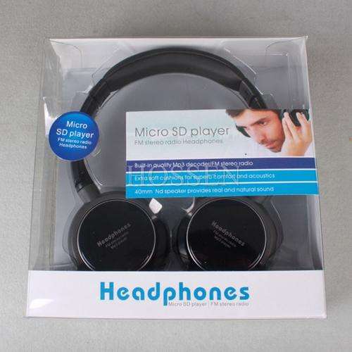 NIA Micro SD Player FM Stereo Radio Headphones - R1 Crazy Sale!