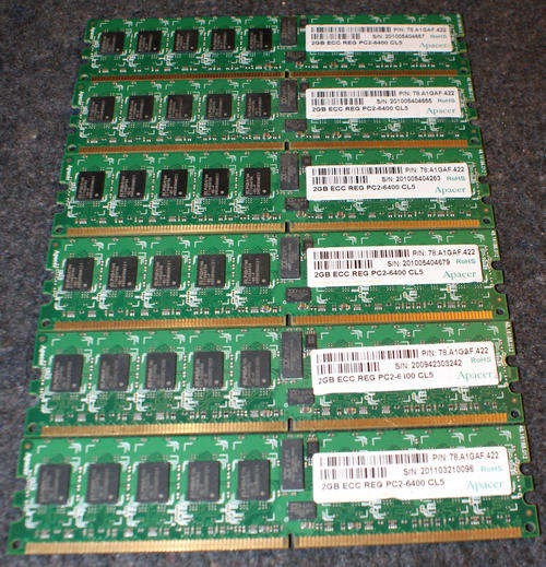 Apacer - 2GB ECC REG PC2-6400 CL5 Server Ram