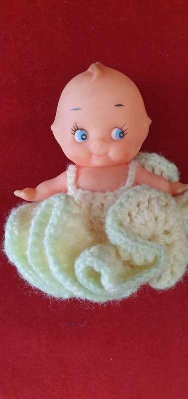 KWEPIE DOLLS 2 X  VINTAGE 1960s . RUBBER MADE. WINGED. ORIGINAL.