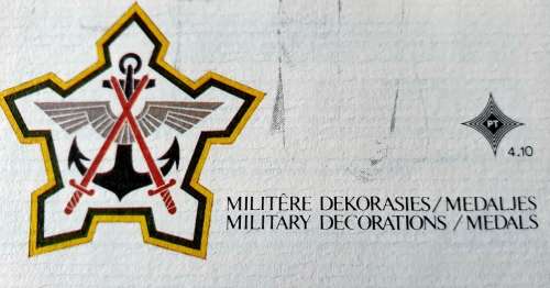 SADF MILITERE DEKORASIES / MEDALJES 1984  RARE COLLECTORS ITEM!