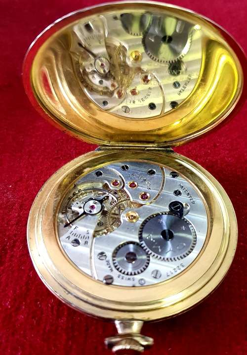 POCKET WATCH. ANTIQUE. CYMA DELUX. ROLLED GOLD. 15 JEWELS. SWISS MADE.