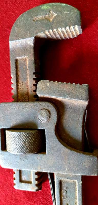 MONKEY WRENCH . GENIUNE STILLSON USA.. ANTIQUE.