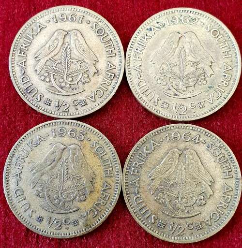 EENDRAG MAAK MAG. 1/2 CENTS. 100 X UP FOR AUCTION. 1961 TO 1964.