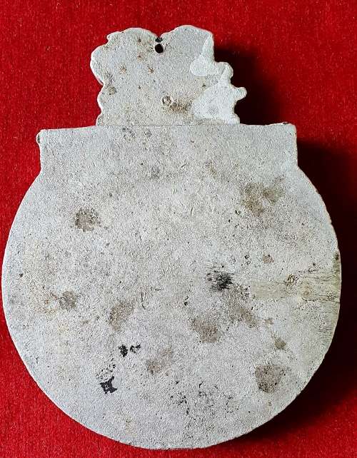 FRIGATE SAS PRESIDENT PRETORIUS : ALUMINIUM BADGE. 1960 - 1992 ( CREST) 14 CM.