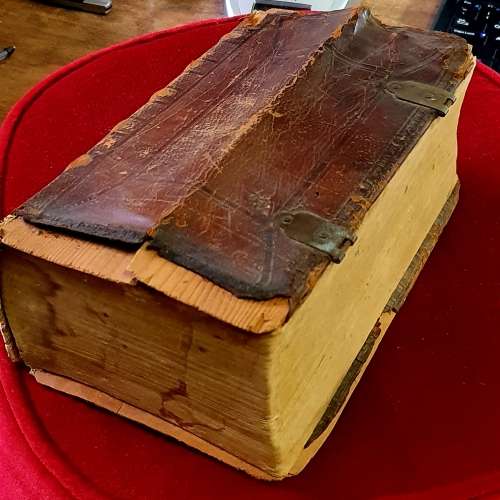 ANGLO BOER WAR. STAATEN GENERAAL BIBLE. 1861 ( USED IN SPRINGFONTEIN CC. 1901)