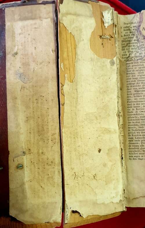 ANGLO BOER WAR. STAATEN GENERAAL BIBLE. 1861 ( USED IN SPRINGFONTEIN CC. 1901)