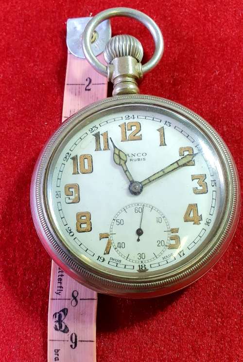 ANTIQUE LANCO. POCKET WATCH. SWISS MADE. 15 RUBIS. Langendorf 1901. 100% WORKING.