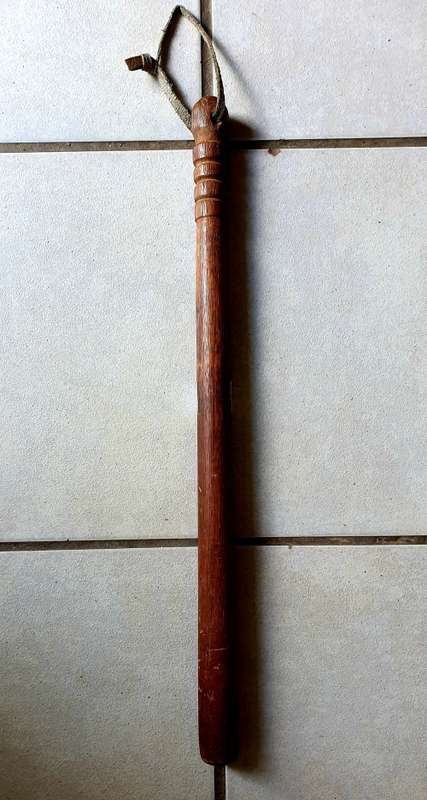 POLICE BATON. 1968. SOLID HEAVY WOOD. 55CM .