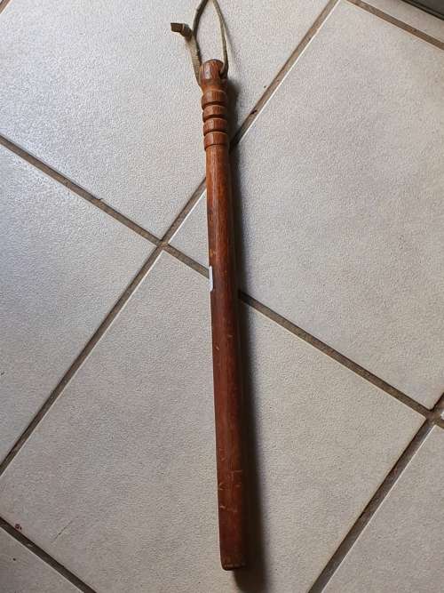 POLICE BATON. 1968. SOLID HEAVY WOOD. 55CM .