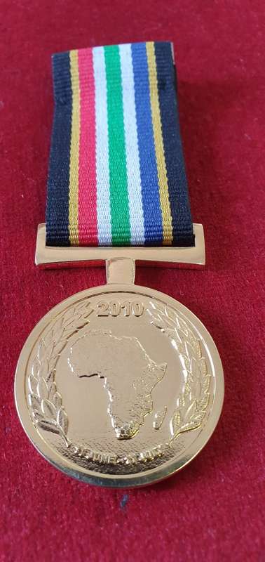 SAPS SOCCER WORLD CUP 2010 SUPPORT MEDAL.