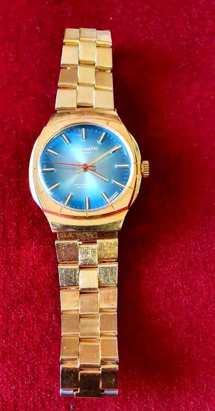 ROLOMATIC 17 JEWELS GOLD PLATED MENS WATCH. 1954. 100% WORKING.