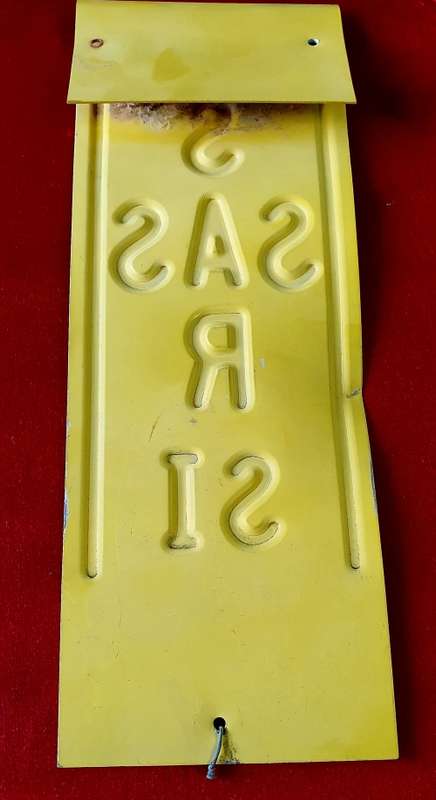 SAS / SAR SIDING PLATES. 40 CM X 12 CM. ( S.A. RAILWAYS ) 1980