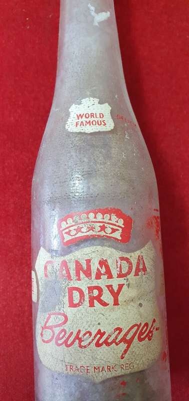 1950 -1956 COOL DRINK BOTTLE COLLECTION. PEPSI : CANADA DRY , AMLA.