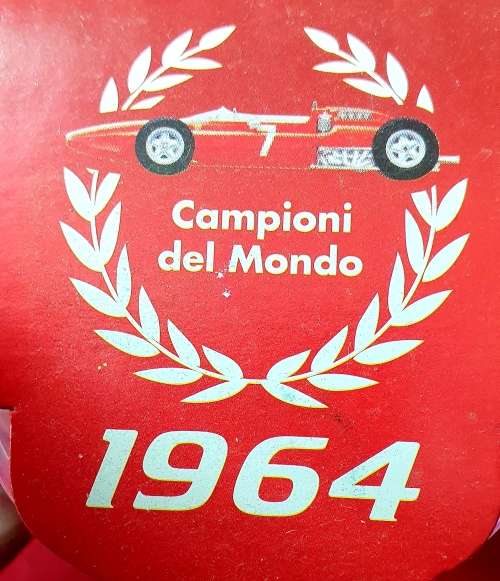 OFFICIAL SHELL FERRARI 1964 COLLECTIBLE GLASS SEALED IN  BOX.