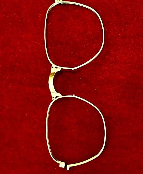 HEAVY GOLD PLATED 1940 BAUSCH & LOMB  RAY - BAN  FRAME. USA.