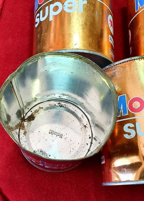 MOBIL SUPER VINTAGE OIL 500ML  CANS. ORIGINAL PEGASUS