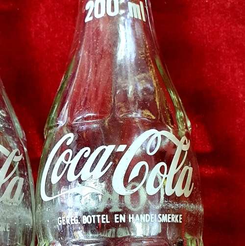 COCA-COLA VINTAGE 200ML THICK GLASS  BOTTLES