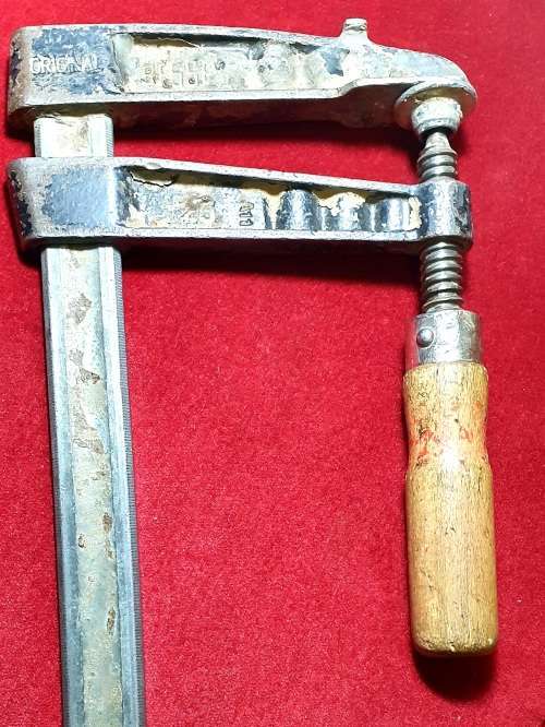 ANTIQUE BESSEY LONG BAR CLAMPS MADE IN GERMANY . ORIGINAL HANDLES !!