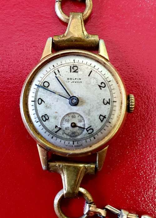 VINTAGE DELFIN 17 JEWELS WATCH