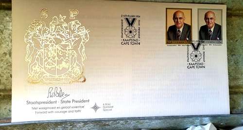 STAATSPRESIDENTSEENHEID 1967-1988 21YEARS LIMITED EDITION WINE AND FDC AND STEEL CASE !!