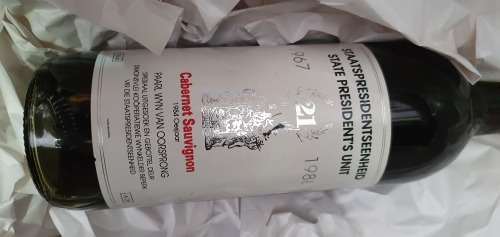 STAATSPRESIDENTSEENHEID 1967-1988 21YEARS LIMITED EDITION WINE AND FDC AND STEEL CASE !!