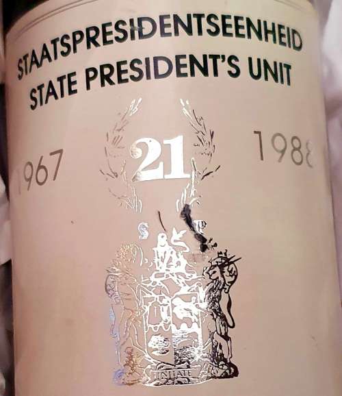STAATSPRESIDENTSEENHEID 1967-1988 21YEARS LIMITED EDITION WINE AND FDC AND STEEL CASE !!