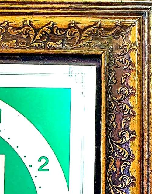 MALEOSKOP 1984. SAP TIN OPL / SAP COIN TRG.  WALL MOUNTED CLOCK. 30CM X 30CM .